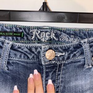 Rock Wrangler Low Rise Jeans - Blue